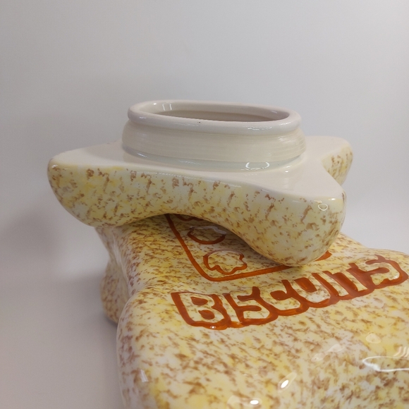 Dog Biscuit Bone Shaped Ceramic Puppy Biscuit Cookie Jar - Picture 8 of 10